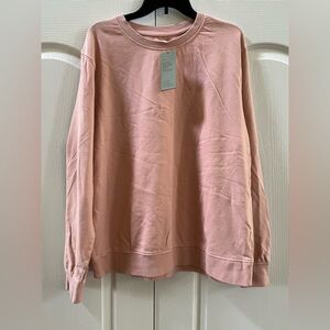 NWT Goodfellow Men’s Fleece Crewneck Sweatshirt Pink Size XL